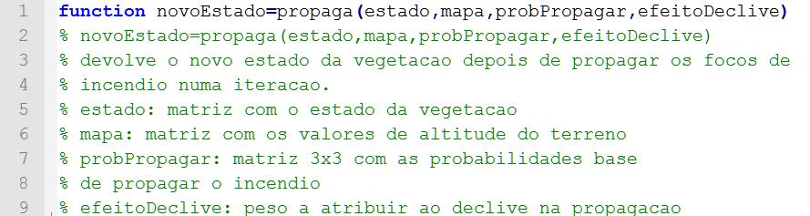 Simuação de um Incêndio