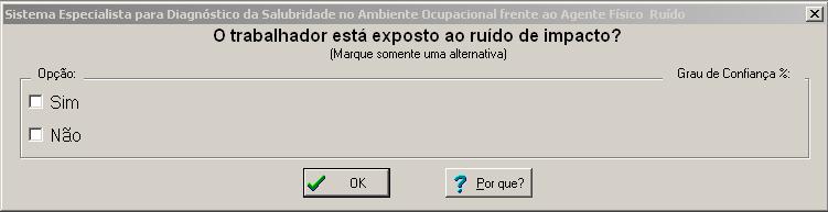 usuário. Figura 14 - Pergunta Feita ao Usuário pelo Sistema Se a opção escolhida pelo usuário for Sim, o SE irá solicitar a inserção de novos dados.