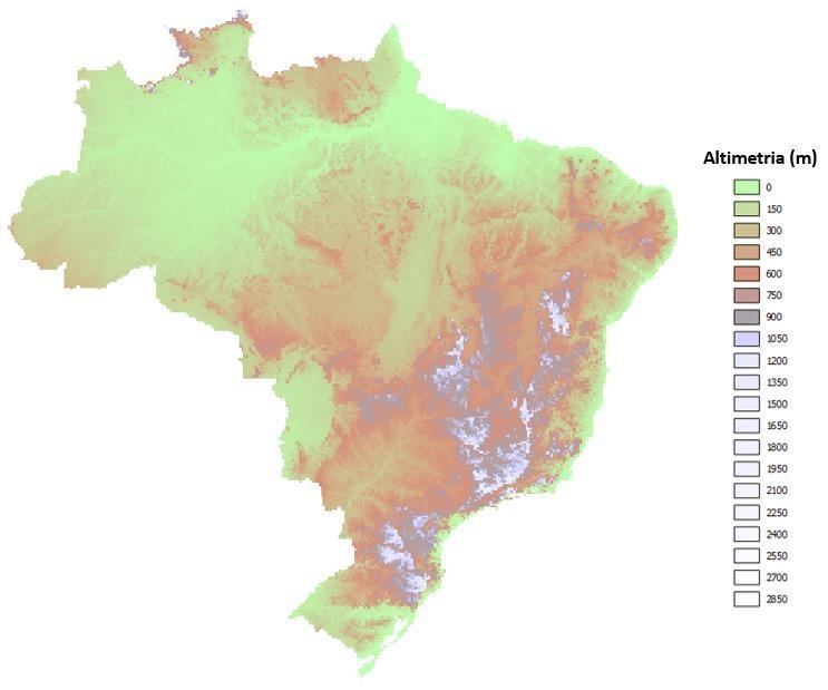 Mapa 55: Mapa digital do terreno Fonte: UFMG 36 O mapa de declividade em graus (Mapa 56) foi obtido a partir dos