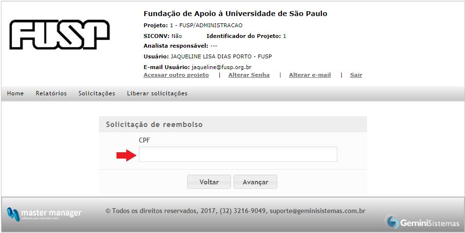 Criando uma solicitação