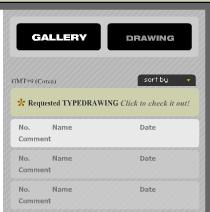 como menu para a Galeria e Desenho (Gallery e Drawing). Figura 4. Interface do TypeDrawing 5.