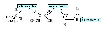 Estereoisômeros Um estereocentro (centro estereogênico) é um