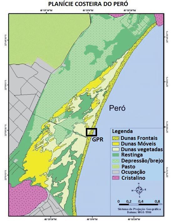 Fernandez G. B. & Rocha T. B. Figura 14 - Mapeamento geomorfológico da planície do Peró.