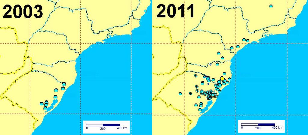 Geomorfologicamente os icnofósseis (paleotocas, crotovinas, dolinas e trincheiras) estão associados à locais de terreno acidentado e com fonte de água próxima.