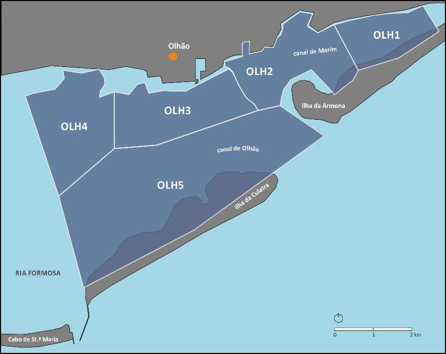 Ria Formosa), de acordo com o Despacho n 4022/2015, de 22 abril de 2015. Figura 2.