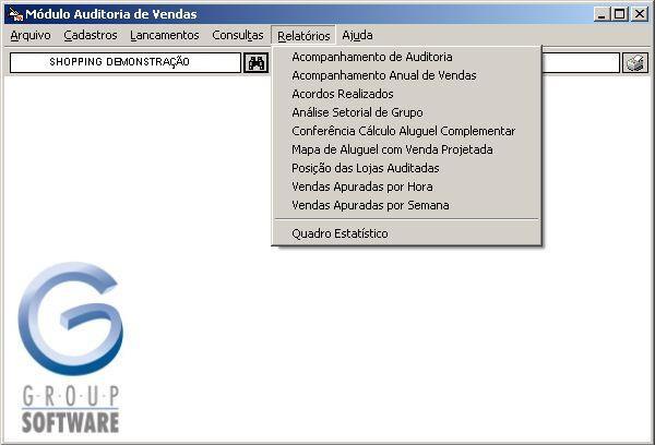 No menu Consultas o usuário poderá visualizar os lançamentos de auditoria.