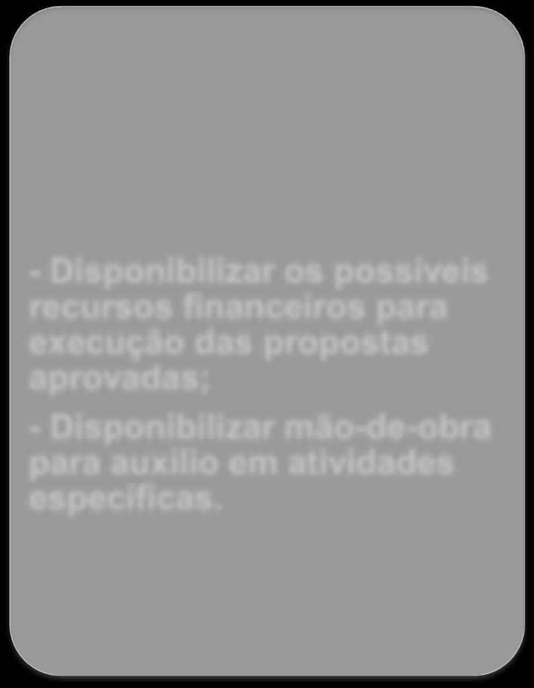 RESPONSABILIDADES ETAPAS 02 e 03 2016 2017... ICTE - Elaborar projetos de extensão / Empresas Juniores; - Participar dos editais.