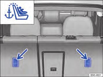 Ajustar ou retirar, se necessário, o apoio para cabeça para evitar a interferência com a cadeira de criança. Ao remover o apoio, guardá-lo com segurança no veículo.