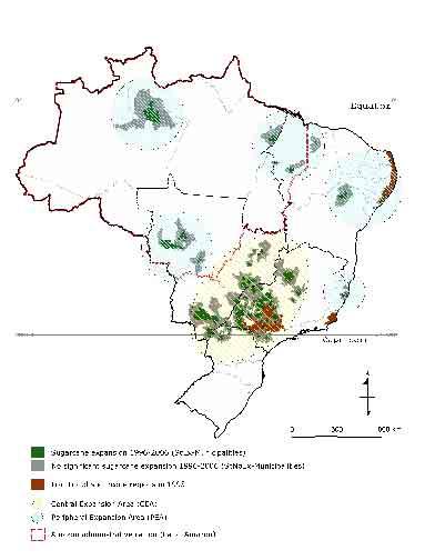 Censo agropecuário 96 e 06 Produção Agrícola (Municipal) 96 até 07 riáveis Proxy para: meio ambiente (florestas) produção de alimentos (outras