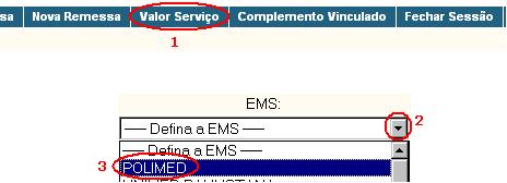 3.TRABALHANDO COM OS VALORES DE SERVIÇOS 3.1.Como visualizar a tabela de valores de serviços? 1. No menu principal do NetConta, clique em Valor Serviço. 2.