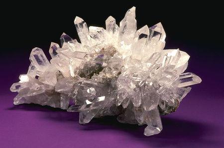 Monocristal perfeito de quartzo (dióxido de