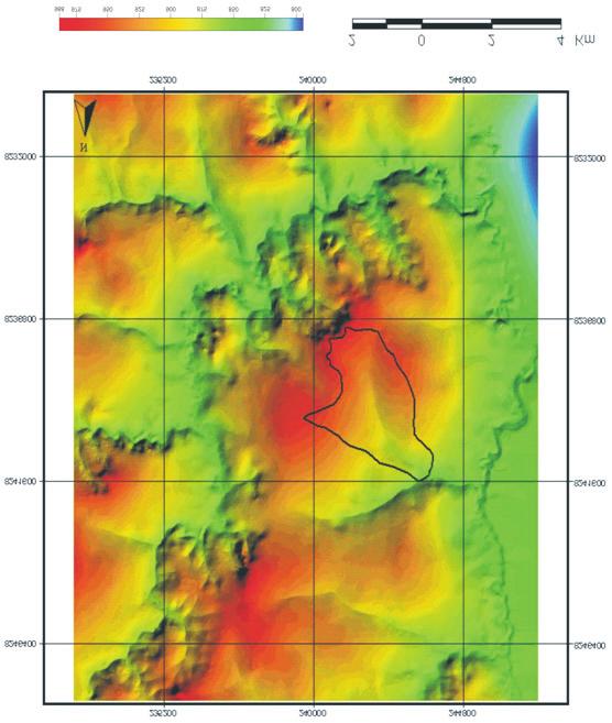 14 Compartimentação Geomorfológica da Bacia Hidrográfica do Rio Buriti Vermelho... equidistância de 1 m, pontos cotados e hidrografia.