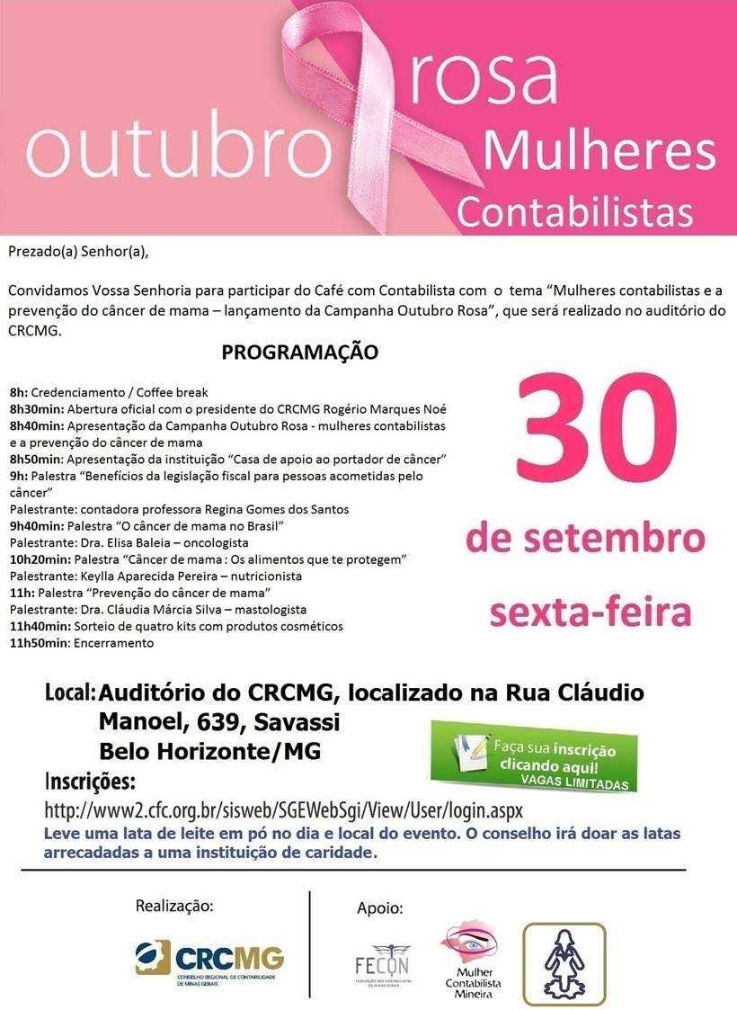 Evento Outubro Rosa em30/09/2016