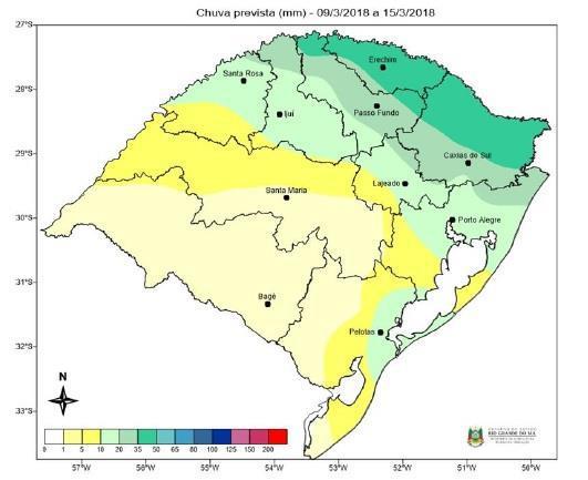 Dados Meteorológicos A partir da terça-feira, o ingresso de ar quente e úmido, favorecerá a formação de áreas de instabilidade