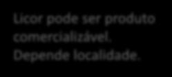 ser produto comercializável. Depende localidade. Separador (ex.