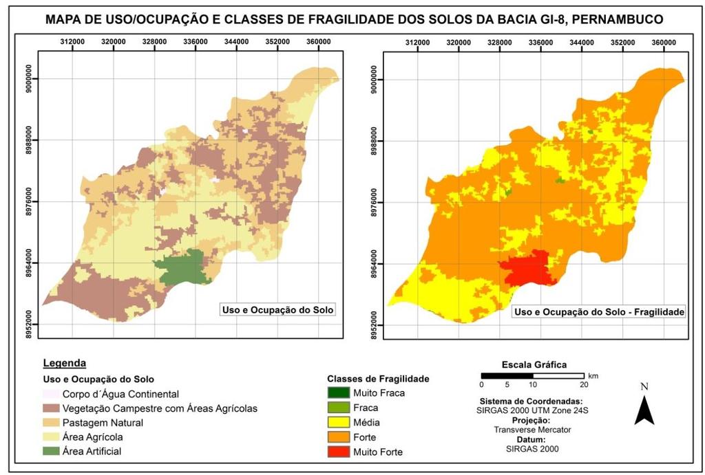 Figura 5 - Mapa de uso/ocupação do solo e