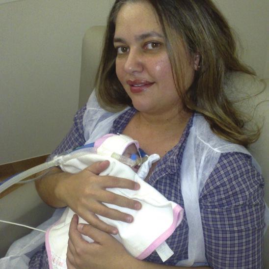 O bebê de Leila Horácio passou cinco meses na UTI Neonatal da Perinatal Barra, e com 15 dias de vida, pesando apenas 490g, precisou passar por uma cirurgia cardíaca.