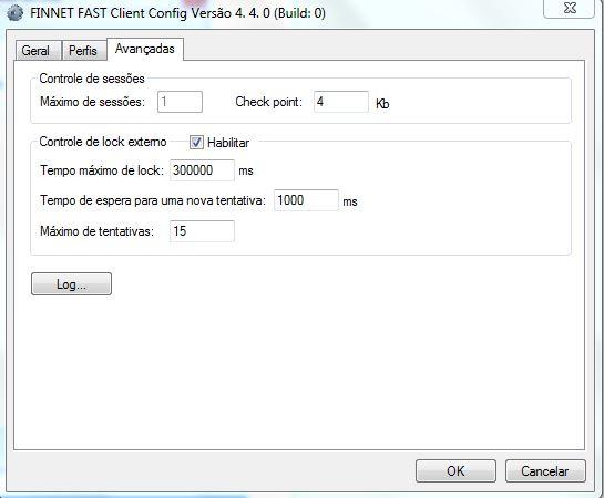 9. Na guia Avançadas, configure os seguintes campos.