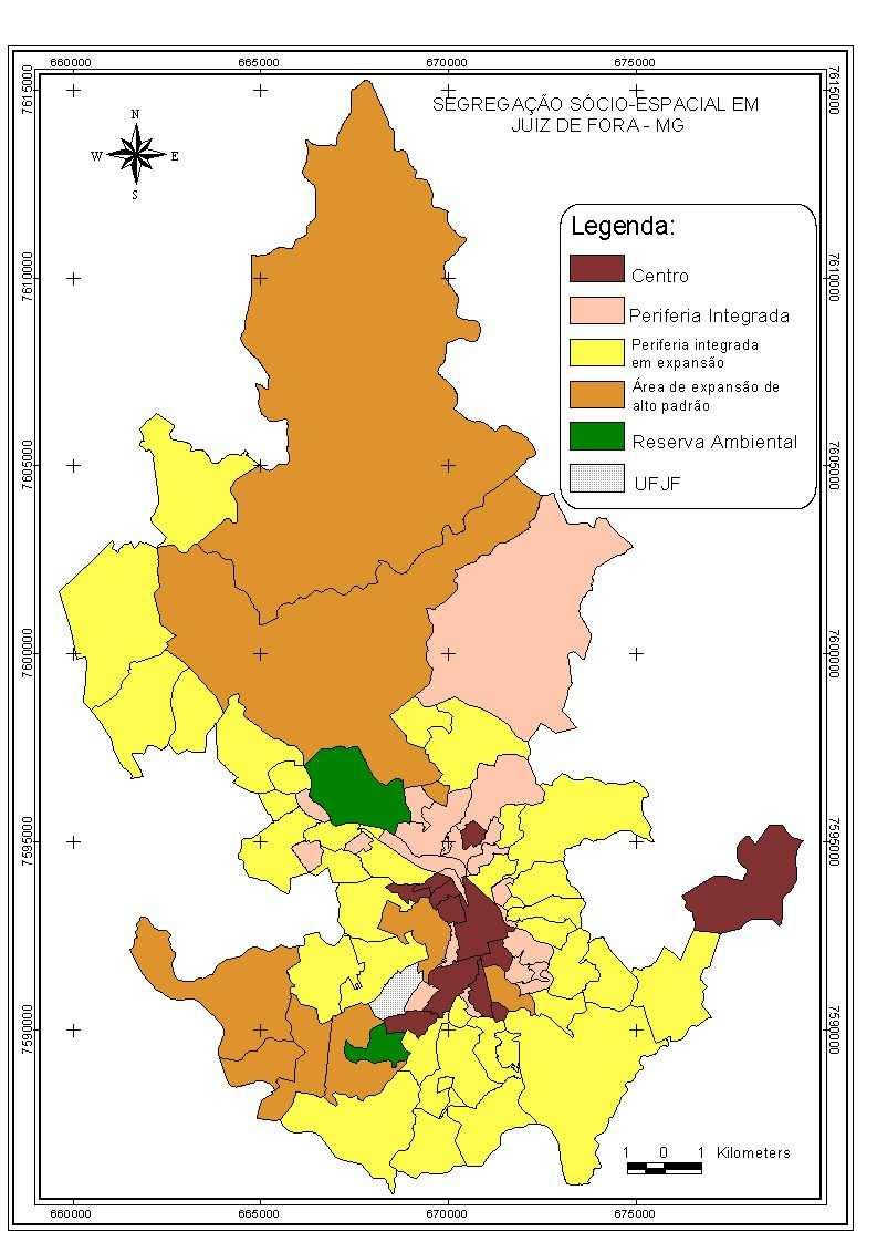 O mapa 47 mostra a classificação da área