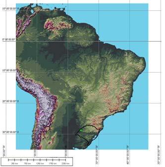 N Figura 1. Localização da área de estudo, município de São Borja, Rio Grande do Sul.