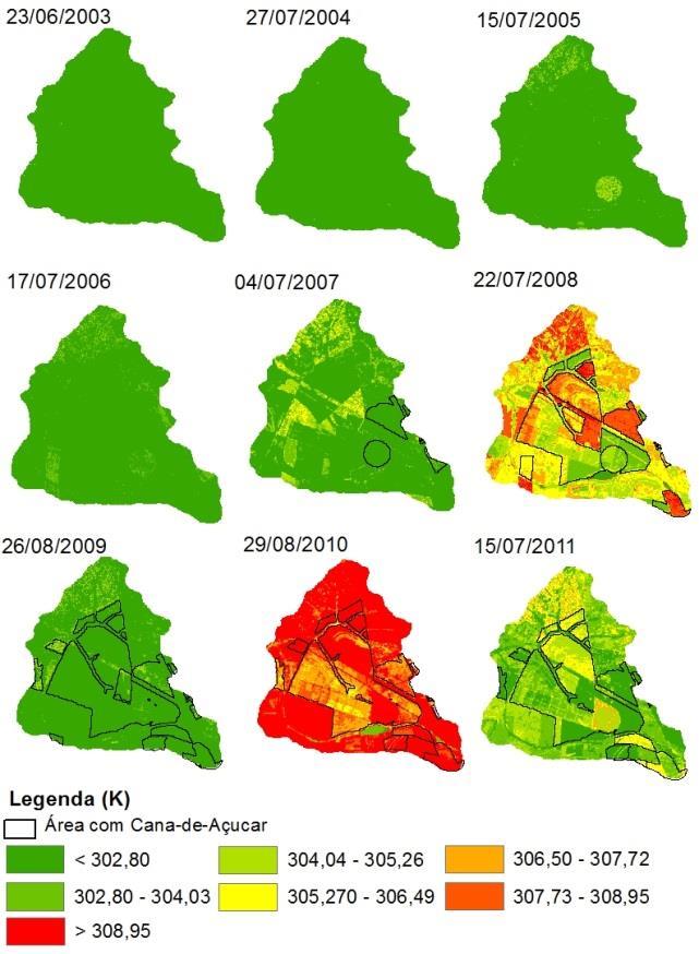 185/2007 204/2008 238/2009 241/2010 196/2011 cana verde cana colhida pastagem área urbana 1 0,5 λe/rn 0 185/2007 204/2008 238/2009 241/2010 196/2011 cana verde pastagem cana colhida área urbana 320