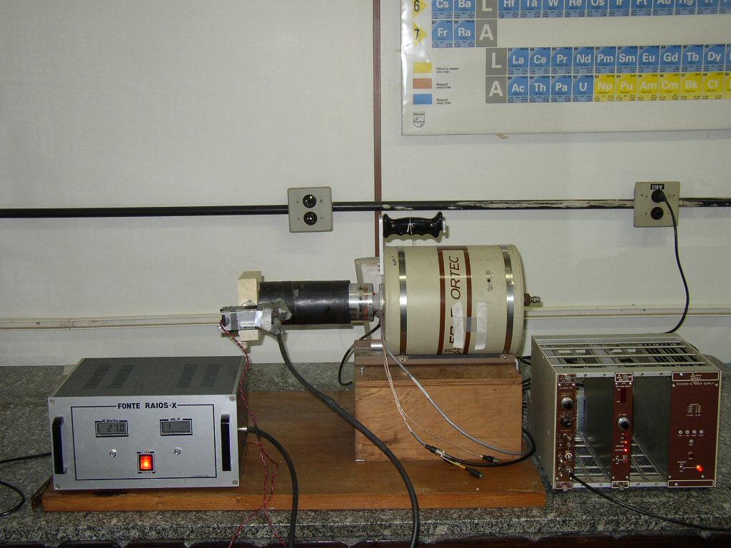 A fgura a mostra o sstema utlzado para medr a fluorescênca de raos X dos elementos