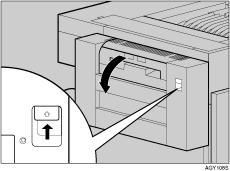 Configuração R Retire a folha de protecção do interior da unidade de inversão de duplex (unidade de impressão).