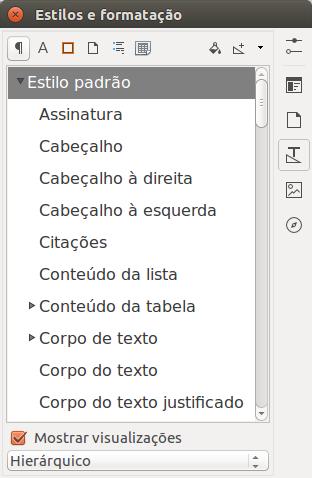 Observação: No combobox apontado na Figura 39, quando clicado, pode-se ver claramente três níveis de títulos. No entanto, previamente definidos no LibreOffice existem dez níveis.