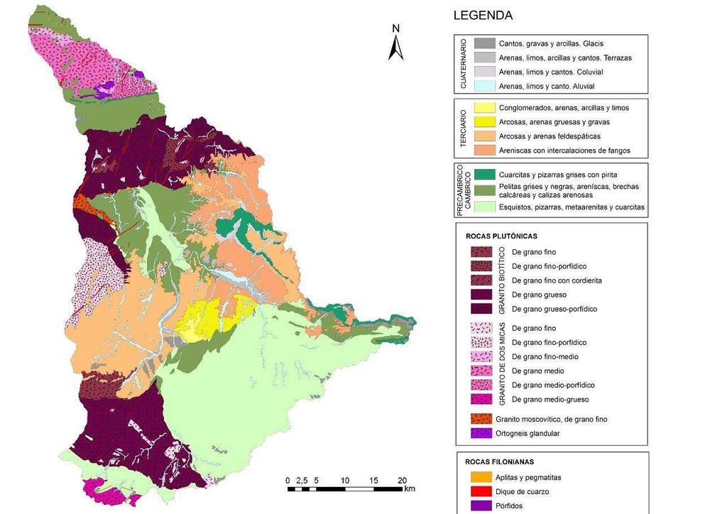 Sandrina Fidalgo de Oliveira Figura 3.5 - Carta Geológica (Sánchez-González et al., 2013) 3.