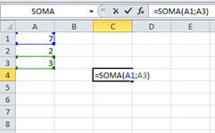 =SOMA(B1:C2)