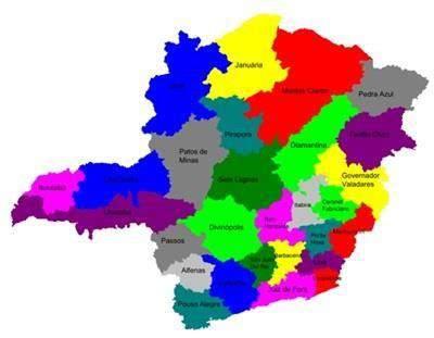 44 2.3 Panorama do câncer na Regional de Saúde de Varginha O Estado de Minas Gerais é dividido em 28 Superintendências e Gerências Regionais de Saúde que visam à gestão do Sistema Estadual de Saúde