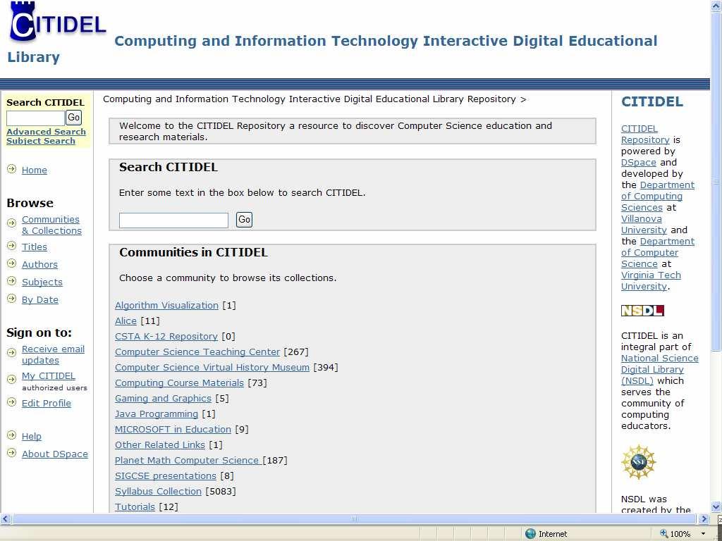 Temáticos Ciências de Computação CITIDEL Exploratories Saúde e Ciências BIOME HEAL Humanidades Digital