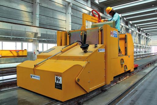 Nordimpianti System Srl, 66100 Chieti (CH), Itália O significado da automatização na produção de lajes alveolares protendidas A automatização da produção de elementos de concreto pré-moldado é