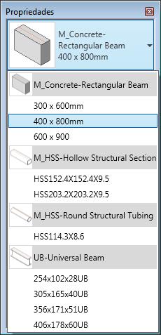 Seletr de tips de amstra para Revit Structure