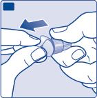 Se a insulina tiver um aspeto turvo, não utilize a caneta. B C. Pegue numa agulha descartável nova e retire o selo de proteção. C D.