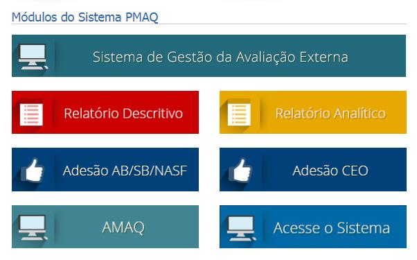 Transparência das informações do PMAQ Acesso aos principais sistemas para acompanhamento das ações