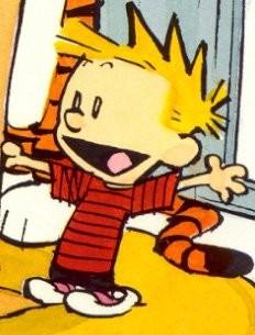 Fonte: http://kdfrases.com/autor/calvin Às respostas dos alunos, acrescentamos que Calvin é um personagem criado pelo cartunista Bill Watterson, em 1985.