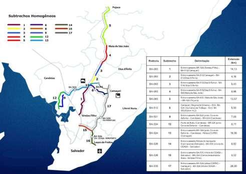 Sistema BA 093-125 km investimento previsto de R$ 1,7 bilhão, num prazo de concessão de 25 anos.