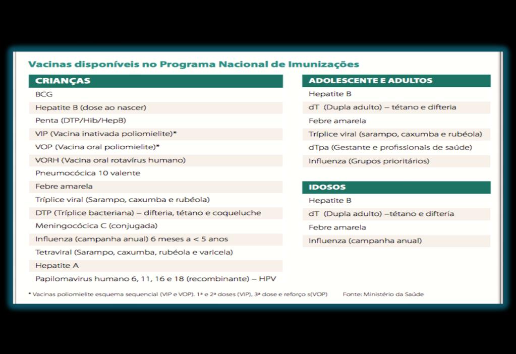 Plano Nacional de Imunização Gripe 1999