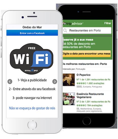 1 SocialHotSpot Ofereça WiFi Grátis e em troca receba contactos de clientes.