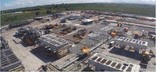 ESTAÇÃO DE COMPRESSÃO DE GÁS DE MANATI As atividades relacionadas à construção da planta de compressão de gás seguem