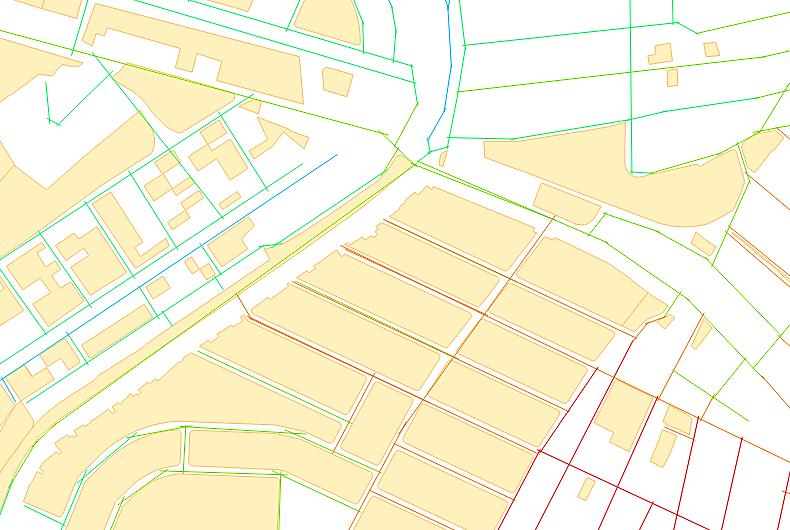 Utilizando o software QGIS, fez-se a sobreposição dos dois mapas (Figura 3) e, fez-se uso da ferramenta buffer.