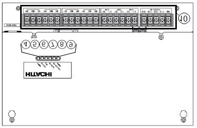 6 Led LAN: Led indicativo de Transmissão via Rede. 7 RS-422/485: Led indicativo (NÃO UTILIZADO). 8 Led RS-232C: Led indicativo (NÃO UTILIZADO). 9 Led ERROR: Led indicativo de Anormalidade.