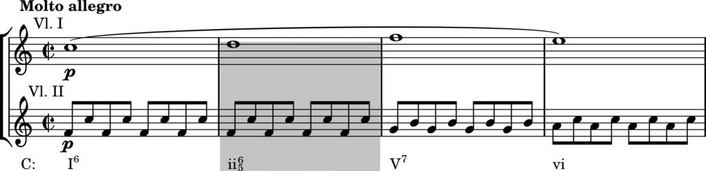 198 Harmonia Tonal - Stephan Kostka & Dorothy Payne (6 a ed.) Assim como a tríade de sobretônica, a sobretônica com sétima progride tipicamente para o V.