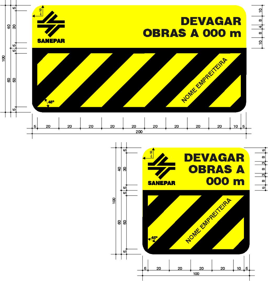 19/7 Devem ser utilizadas para orientar os condutores de veículos da existência adiante de interferência na corrente de tráfego.