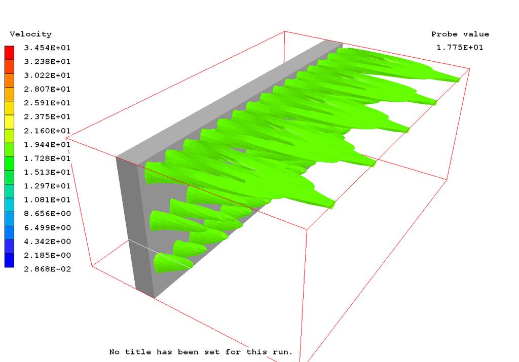 Figura 8. Visualização em 3 dimensões da simulação de ventilação natural do bloco caixa (C) 5.