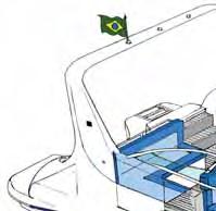 Estava equipada com um motor Mercury Optimax 150, V6, de 2,5 litros e 150 hp, relação de transmissão de 1,87:1, com um hélice de inox de passo 19 polegadas.