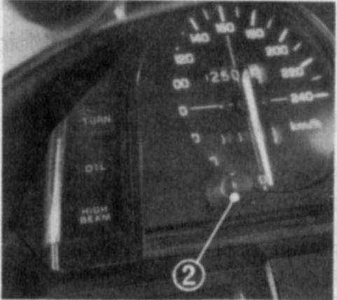 ATENÇÃO * O ponteiro do medidor não deve jamais entrar na faixa vermelha, mesmo depois de ultrapassado o período de amaciamento do motor.