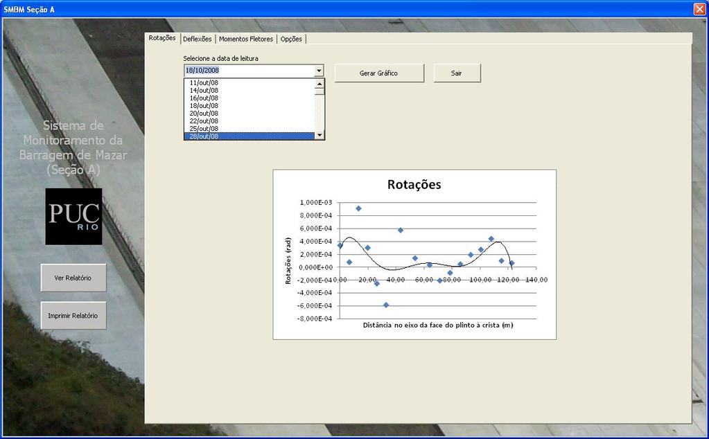 122 5.5. Sistematização dos cálculos Foi criada uma interface gráfica no Microsoft Excel para visualização dos gráficos gerados em cada seção.