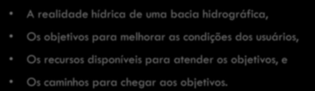 Mas, o que são Planos de Bacias?